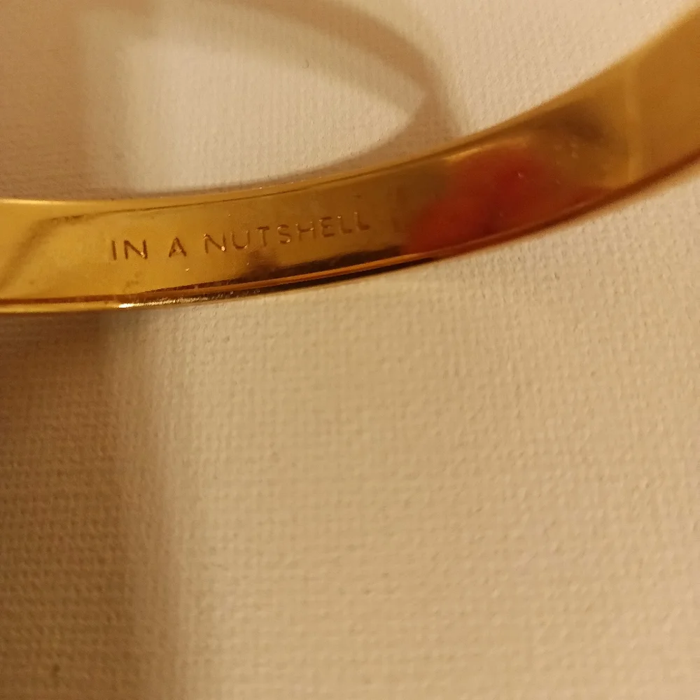 Kate spade bangle black enamel and gold tone - Picture 3 of 4